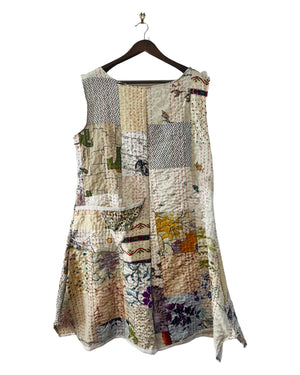 Sleeveless Kantha Dress