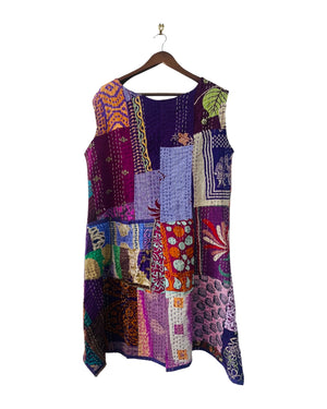 Sleeveless Kantha Dress