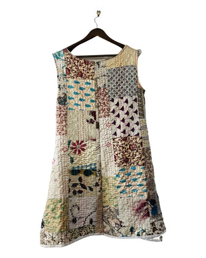 Sleeveless Kantha Dress